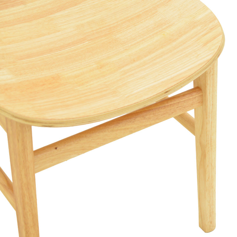 Καρέκλα Lumnia rubberwood σε φυσική απόχρωση 46x50x76εκ