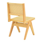 Καρέκλα Winslow rubberwood-rattan σε φυσική απόχρωση 46x58x80εκ