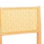 Καρέκλα Winslow rubberwood-rattan σε φυσική απόχρωση 46x58x80εκ