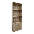 Βιβλιοθήκη Tekaro σε sonoma απόχρωση 60x29x166εκ