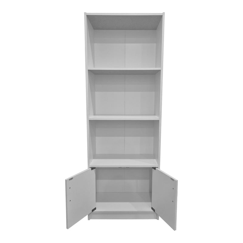 Βιβλιοθήκη Tekaro σε λευκή απόχρωση 60x29x166εκ