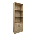 Βιβλιοθήκη Tekaro σε sonoma απόχρωση 57x33x180εκ