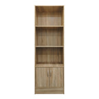 Βιβλιοθήκη Tekaro σε sonoma απόχρωση 57x33x180εκ
