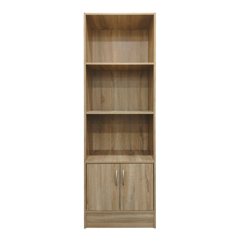 Βιβλιοθήκη Tekaro σε sonoma απόχρωση 57x33x180εκ