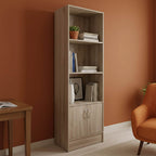 Βιβλιοθήκη Tekaro σε sonoma απόχρωση 57x33x180εκ