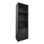 Βιβλιοθήκη Tekaro σε ανθρακί απόχρωση 57x33x180εκ
