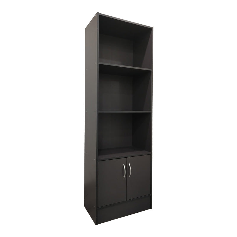Βιβλιοθήκη Tekaro σε ανθρακί απόχρωση 57x33x180εκ