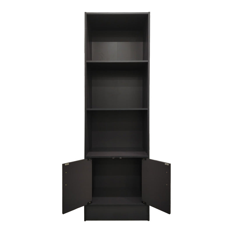 Βιβλιοθήκη Tekaro σε ανθρακί απόχρωση 57x33x180εκ