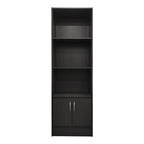 Βιβλιοθήκη Tekaro σε ανθρακί απόχρωση 57x33x180εκ
