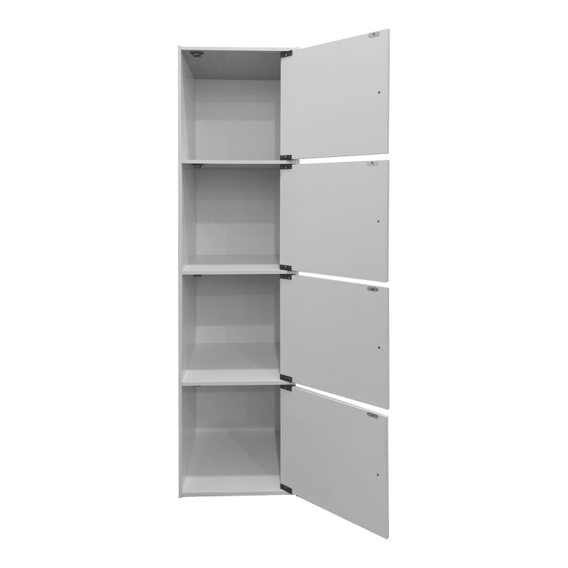 Ντουλάπι-στήλη Gabino σε λευκή απόχρωση 40x39x158εκ