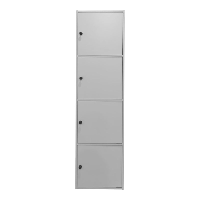 Ντουλάπι-στήλη Gabino σε λευκή απόχρωση 40x39x158εκ