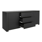 Μπουφές Kalya σε ανθρακί απόχρωση 220x49x89.5εκ