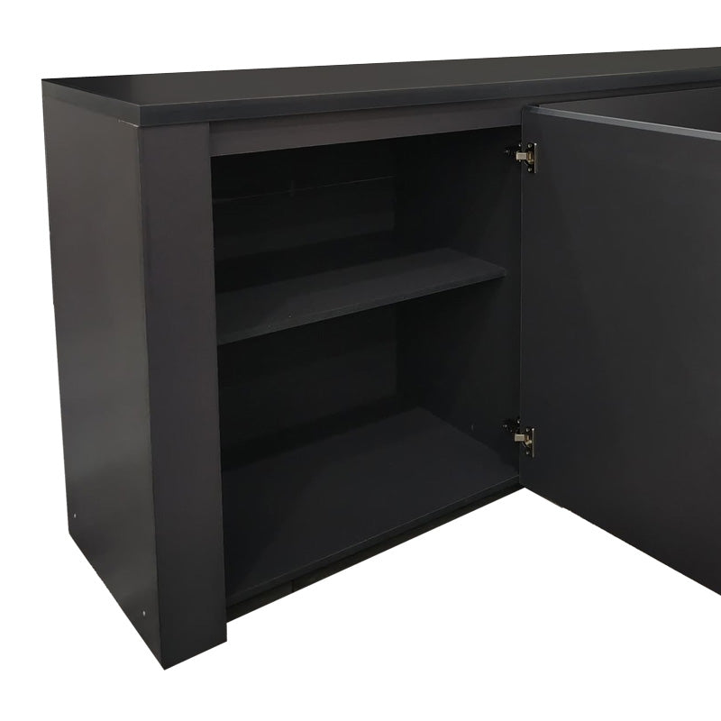 Μπουφές Kalya σε ανθρακί απόχρωση 220x49x89.5εκ