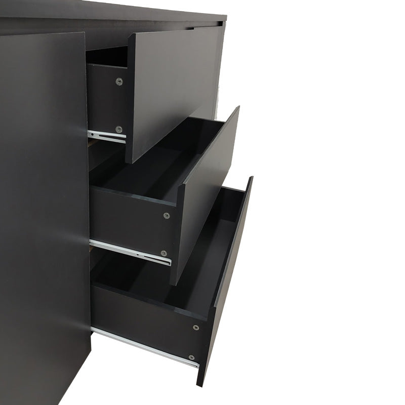 Μπουφές Kalya σε ανθρακί απόχρωση 220x49x89.5εκ