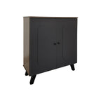 Παπουτσοθήκη-ντουλάπι Cathi σε oak - anthracite απόχρωση 80x34x95εκ