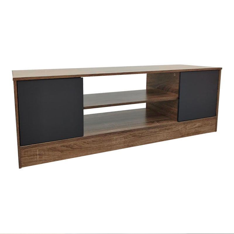 Έπιπλο τηλεόρασης Sasa σε oak-ανθρακί απόχρωση 120x35x41.5εκ