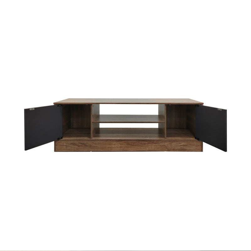 Έπιπλο τηλεόρασης Sasa σε oak-ανθρακί απόχρωση 120x35x41.5εκ