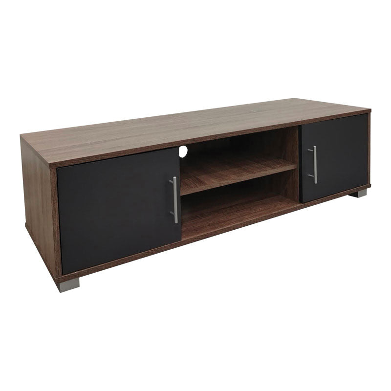 Έπιπλο τηλεόρασης Serank σε oak-ανθρακί απόχρωση 120x40x40εκ