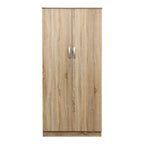 Ντουλάπα δίφυλλη Athos σε Sonoma απόχρωση 80x42x180εκ