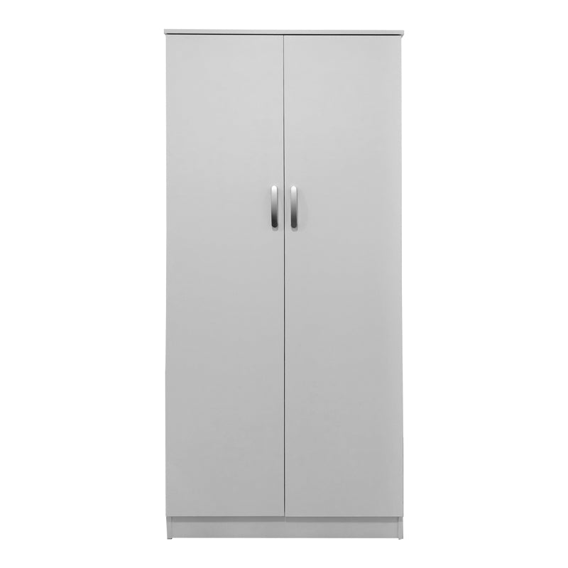 Ντουλάπα δίφυλλη Athos σε λευκή απόχρωση 80x42x180εκ