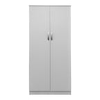 Ντουλάπα δίφυλλη Athos σε λευκή απόχρωση 80x42x180εκ
