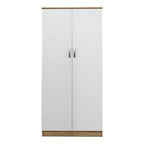 Ντουλάπα δίφυλλη Athos σε sonoma-λευκή απόχρωση 80x42x180εκ