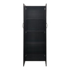 Ντουλάπα δίφυλλη Athos σε wenge απόχρωση 60x42x180εκ