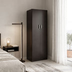 Ντουλάπα δίφυλλη Athos σε wenge απόχρωση 60x42x180εκ