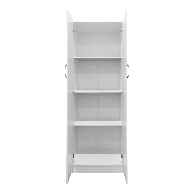 Ντουλάπα δίφυλλη Athos σε λευκή απόχρωση 60x42x180εκ