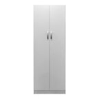Ντουλάπα δίφυλλη Athos σε λευκή απόχρωση 60x42x180εκ