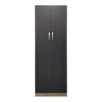 Ντουλάπα δίφυλλη Athos σε sonoma-ανθρακί απόχρωση 60x42x180εκ