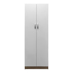 Ντουλάπα δίφυλλη Athos σε sonoma-λευκή απόχρωση 60x42x180εκ