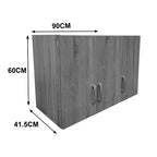 Ντουλάπα τρίφυλλη με 2 συρτάρια και πατάρι Athos σε oak απόχρωση 90x42x240εκ