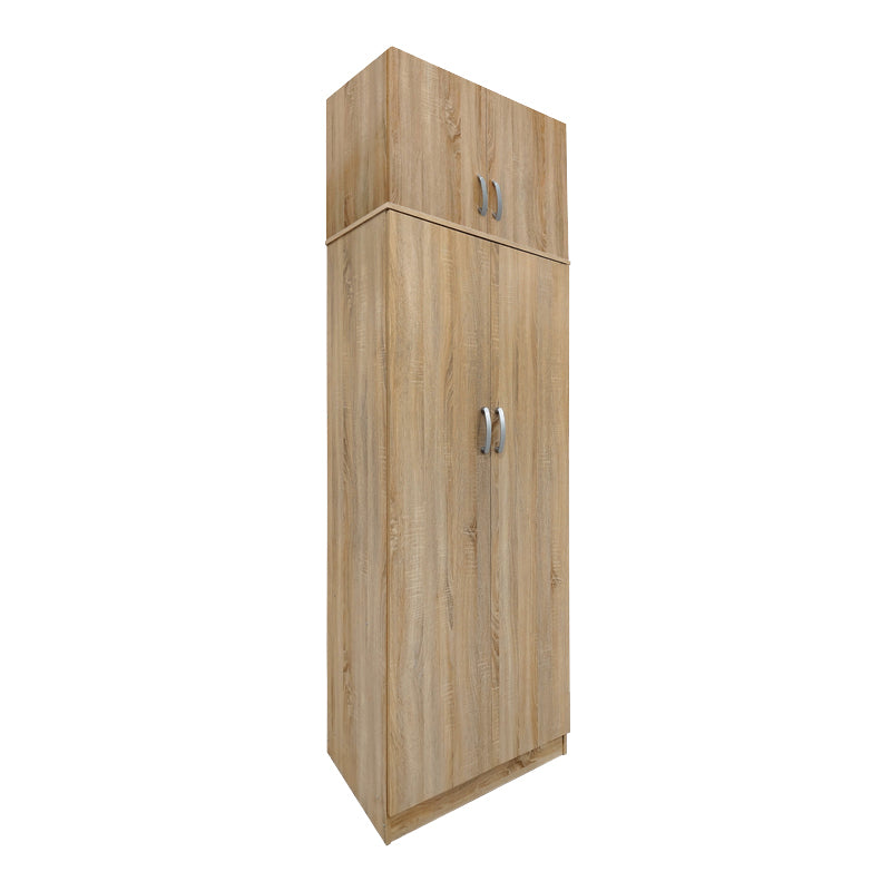 Ντουλάπα δίφυλλη και πατάρι Athos σε oak απόχρωση 80x42x240εκ