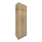 Ντουλάπα δίφυλλη και πατάρι Athos σε oak απόχρωση 80x42x240εκ