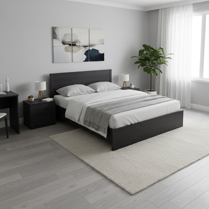 Κρεβάτι Athos σε wenge απόχρωση 160x200εκ