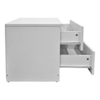 Κομοδίνο Athos σε λευκή απόχρωση 48x40x41.5εκ