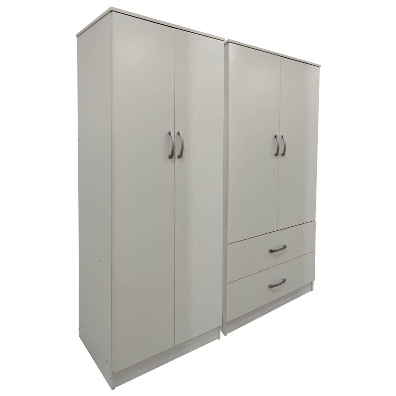 Ντουλάπα τετράφυλλη Athos λευκή 160x42x180εκ