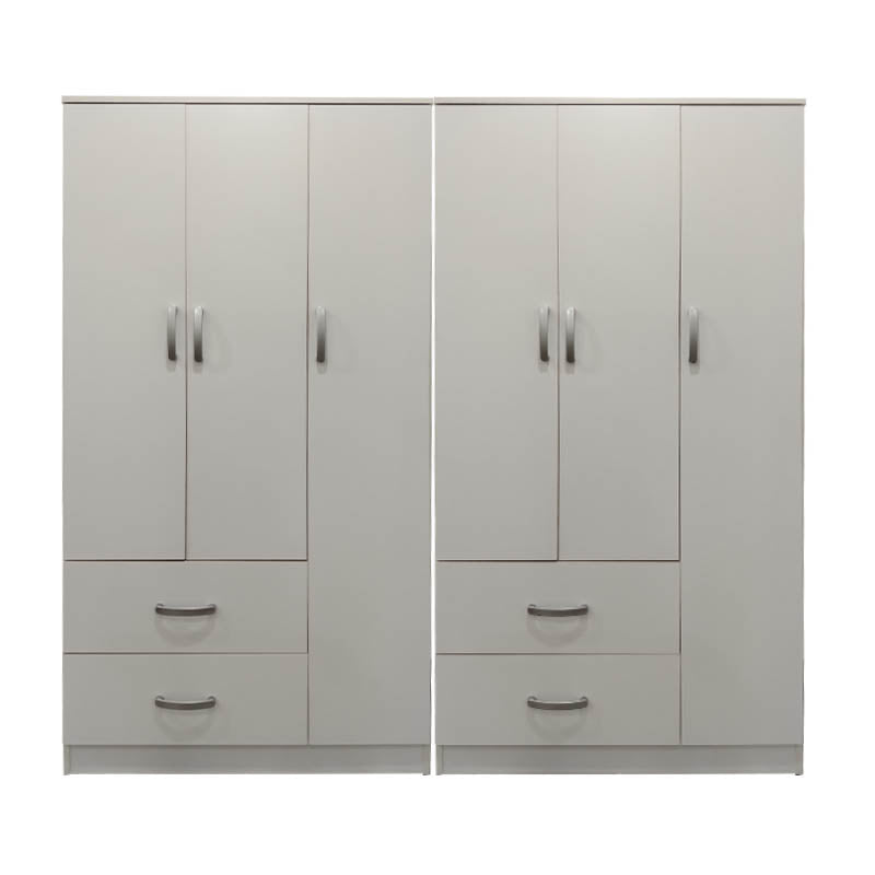 Ντουλάπα εξάφυλλη Athos λευκή 180x42x180εκ