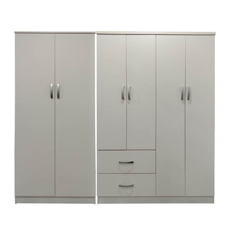 Ντουλάπα εξάφυλλη Athos Ι λευκή 200,5x42x180εκ