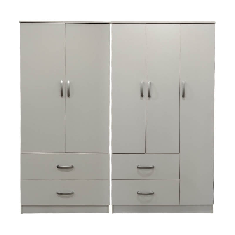 Ντουλάπα πεντάφυλλη Athos λευκή 170x42x180εκ