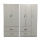 Ντουλάπα πεντάφυλλη Athos λευκή 170x42x180εκ