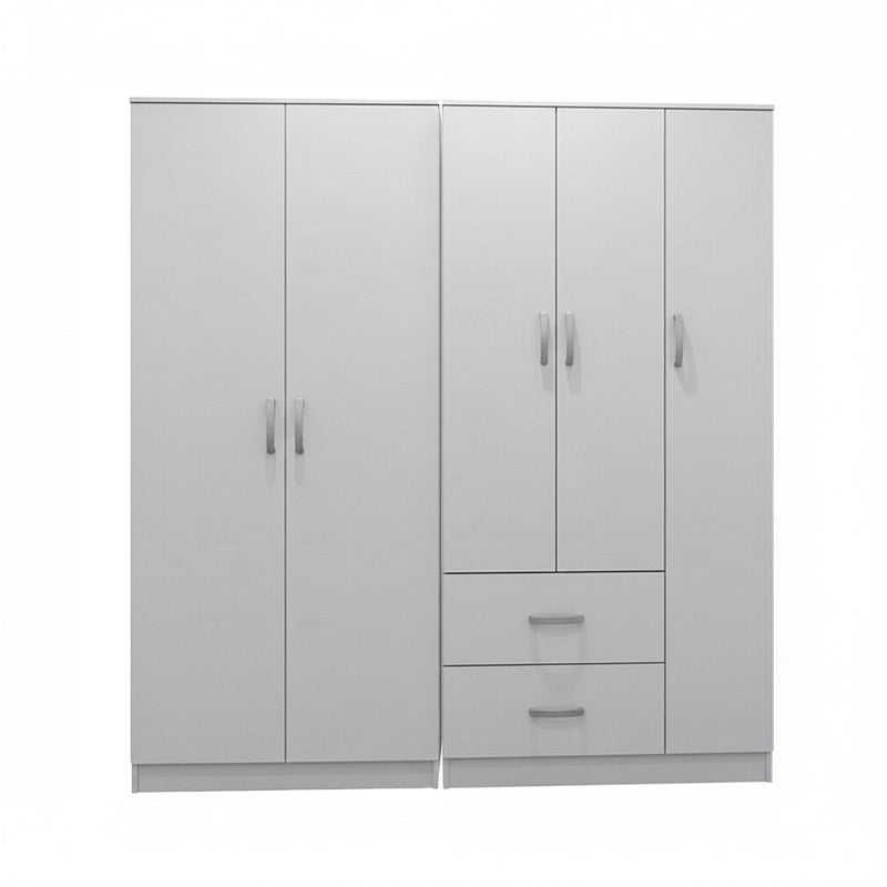 Ντουλάπα πεντάφυλλη Athos I λευκή 170x42x180εκ