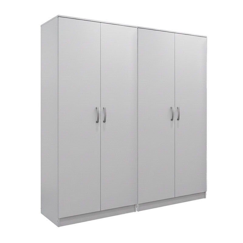 Ντουλάπα τετράφυλλη Athos Ι λευκή 160x42x180εκ