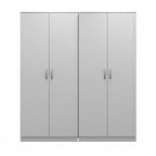 Ντουλάπα τετράφυλλη Athos Ι λευκή 160x42x180εκ