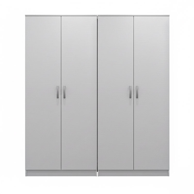 Ντουλάπα τετράφυλλη Athos Ι λευκή 160x42x180εκ
