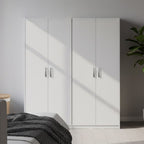 Ντουλάπα τετράφυλλη Athos Ι λευκή 160x42x180εκ