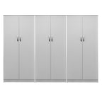 Ντουλάπα εξάφυλλη Athos ΙΙ λευκή 240x42x180εκ