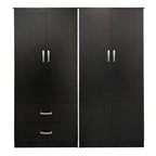 Ντουλάπα τετράφυλλη Athos wenge 160x42x180εκ