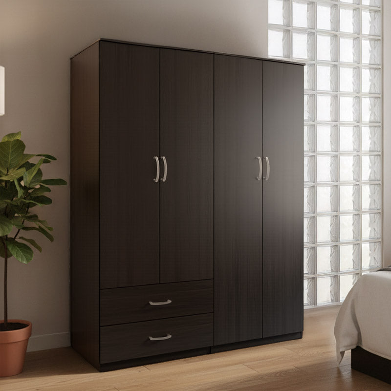 Ντουλάπα τετράφυλλη Athos wenge 160x42x180εκ